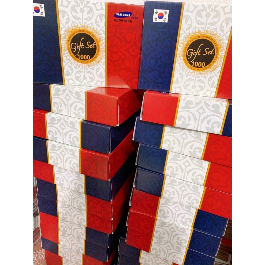 Táo đỏ sấy khô cao cấp Gift Set hộp 1kg - Hàn Quốc (Tặng kèm túi)