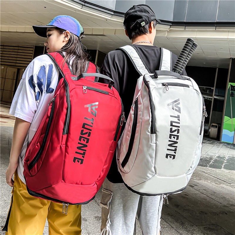 Túi Đựng Vợt Cầu Lông / tennis Cỡ Lớn Thiết Kế Mới Tiện Lợi Dễ Sử Dụng Dành Cho Cả Nam Và Nữ