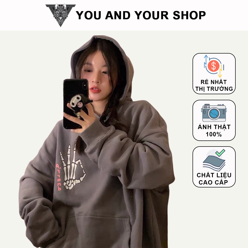 Áo khoác nam nữ - Áo nỉ Hoodie YAYSHOP chất nỉ mềm mịn in chữ THANK YOU