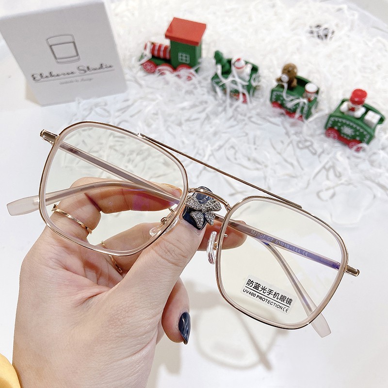 Trong Suốt Mắt Kính Gọng Kim Loại Jz2807 | BigBuy360 - bigbuy360.vn