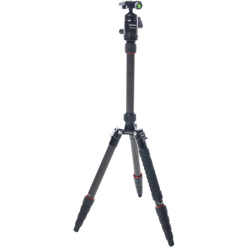 Tripod chân máy ảnh chuyên nghiệp Fotopro X-GO FPH-42Q làm từ sợ Carbon có thể tải 8kg cao 1m44 (phiên bản giới hạn)