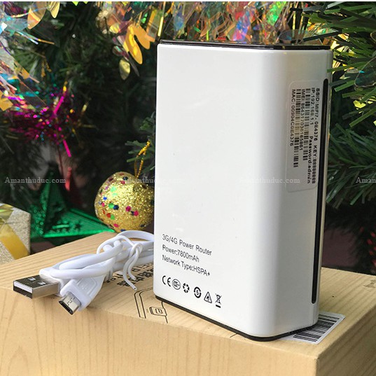 BỘ PHÁT WIFI TỪ SIM 3G - 4G KIÊM PIN DỰ PHÒNG 7.800mAh Chuẩn | BigBuy360 - bigbuy360.vn