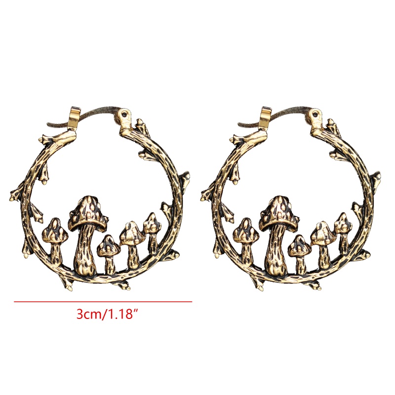 Bông Tai Hình Nấm Loại C Thời Trang Dành Cho Nữ