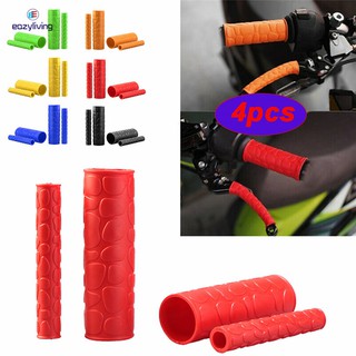 Set 4 vỏ Silicone nhiều màu bọc bảo vệ tay lái xe mô tô chất lượng cao