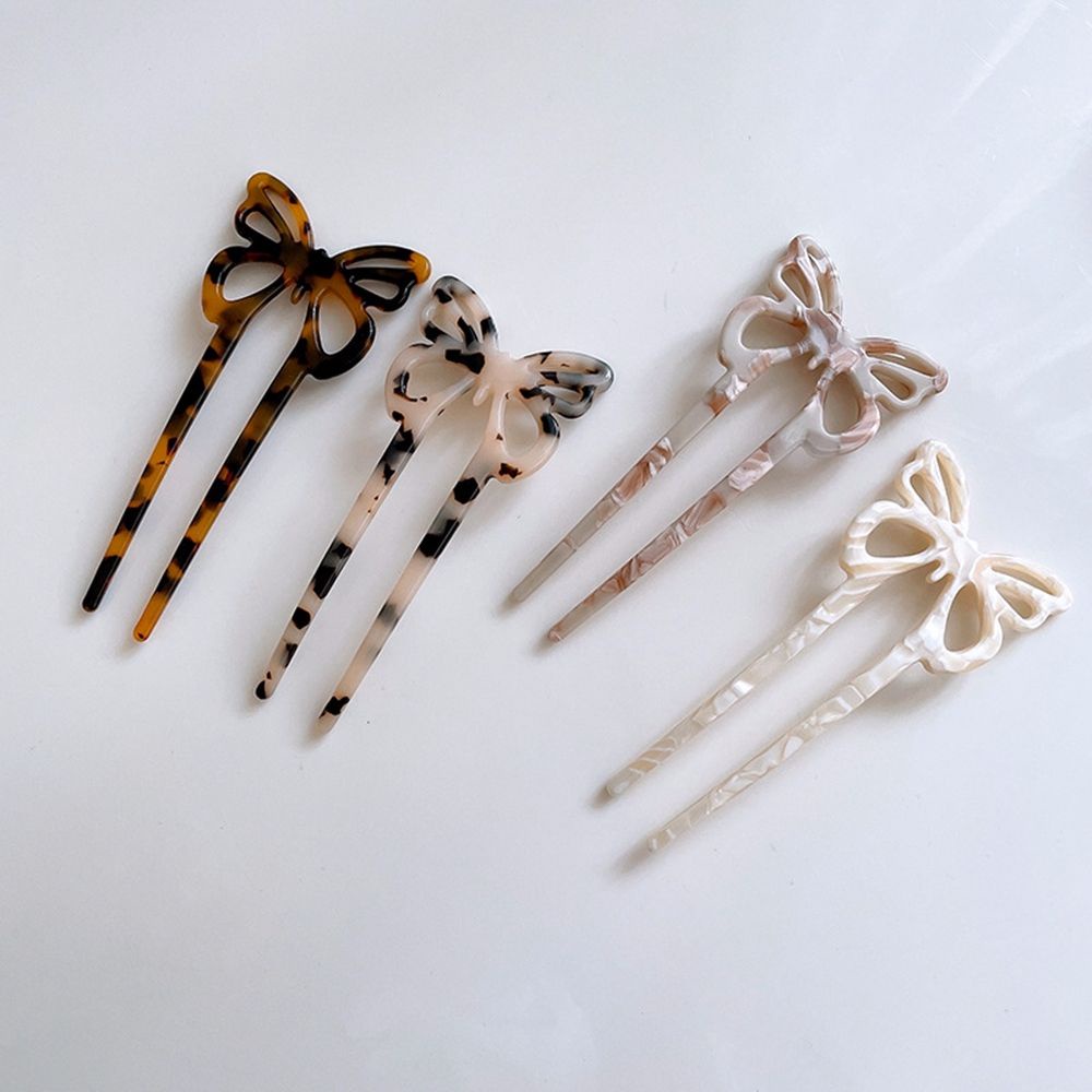 Trâm cài tóc hình chữ U hình bướm phong cách Hàn Quốc ngọt ngào cho nữ