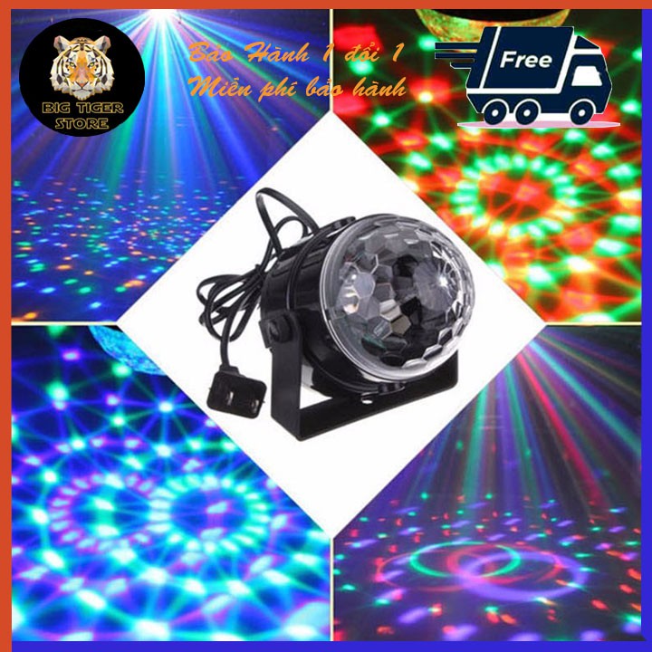 Đèn LED karaoke sân khấu mini gia đình chớp 7 màu hiệu ứng nhấp nháy xoay theo nhạc  - Thanhyengh777