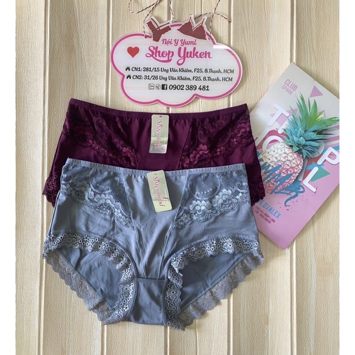 Q1323 . Combo 3 Quần Lót lưng cao Big size . Quần Lót thái Lan size đại 65-90kg