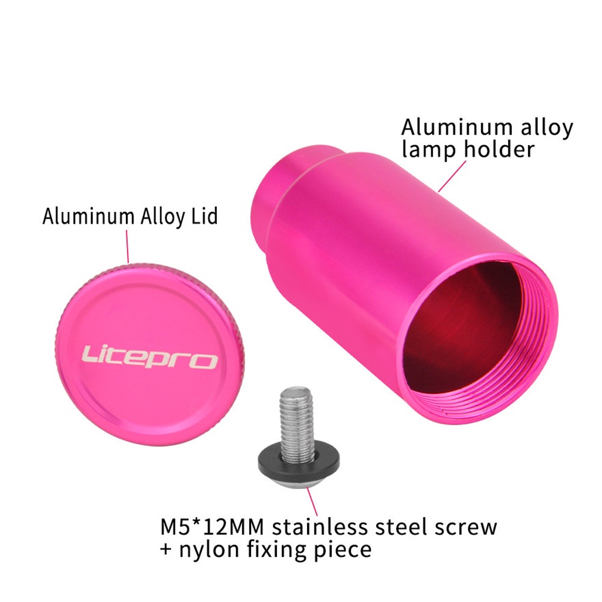 Giá giữ đèn máy ảnh LITEPRO hợp kim nhôm gắn nhanh phuộc trước xe đạp tiện lợi