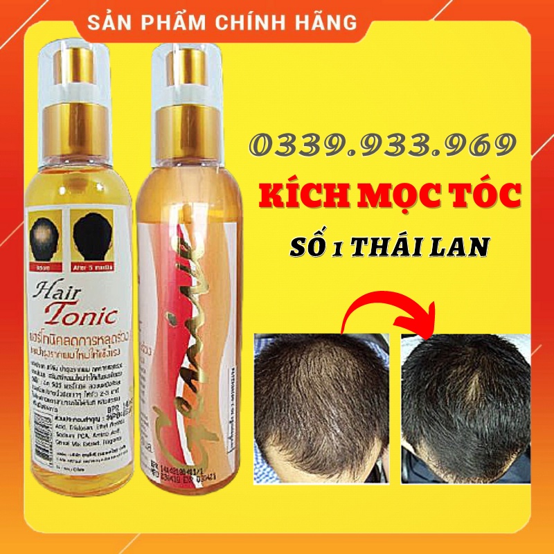Xịt Mọc Tóc Thái Lan Genive Tonic Hair 120ml - Giảm Rụng Tóc, Kích Mọc Tóc