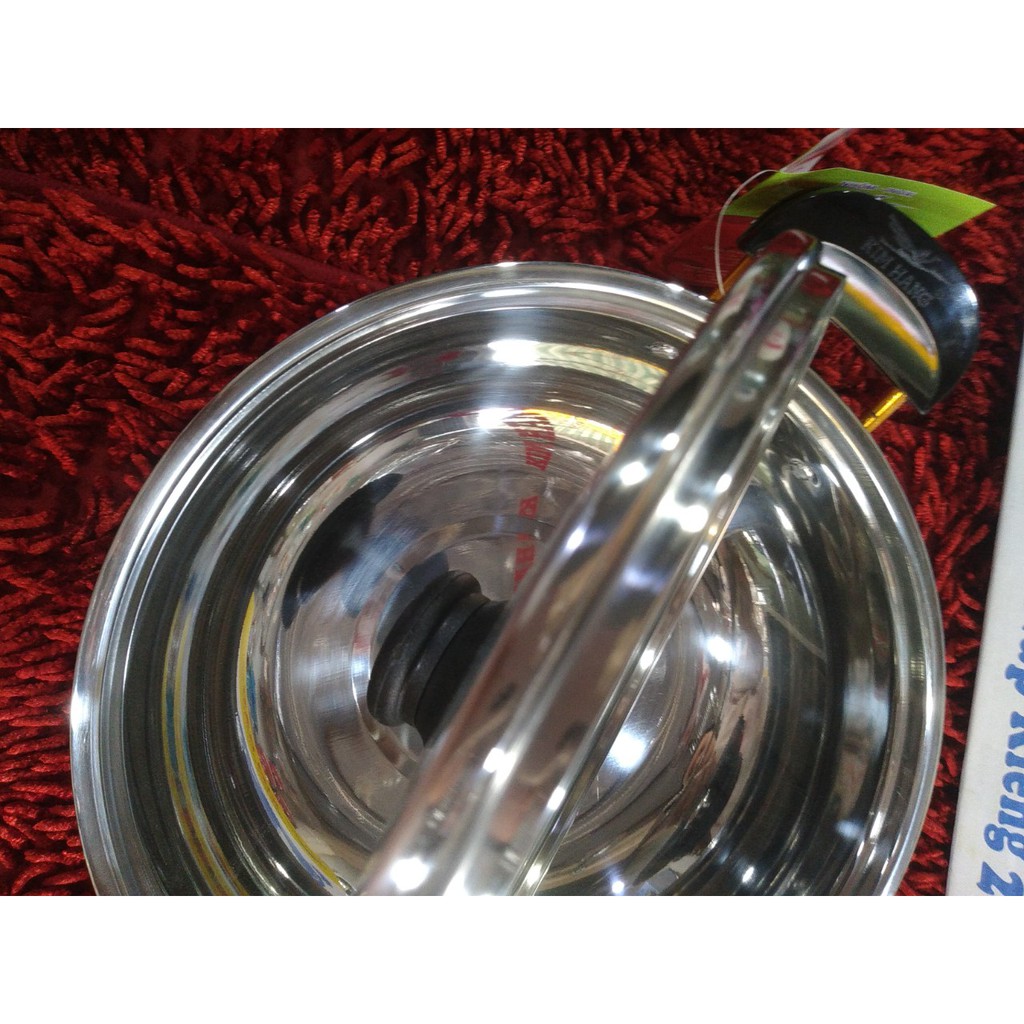 Nồi lẩu inox Kim Hằng 26cm nắp kiếng