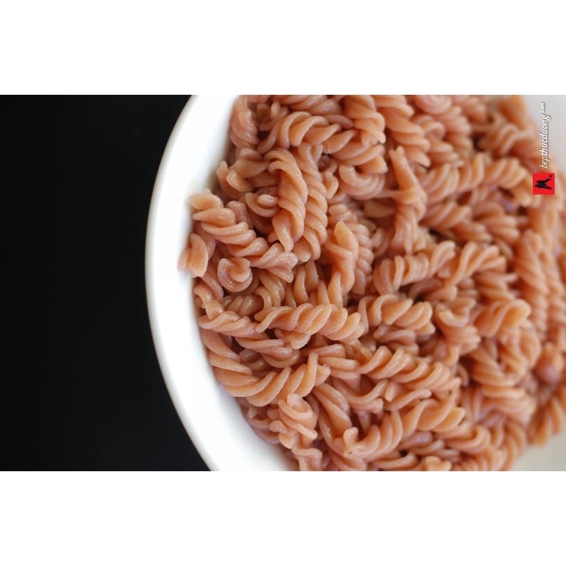 NUI XOẮN Gạo lứt/ Nui XOẮN rau củ ngũ sắc 100% hữu cơ nguyên cám eatclean ăn kiêng (500g)