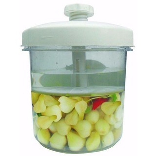 Hộp muối dưa cà loại lớn 5 lít thông minh Việt Nhật (trắng)