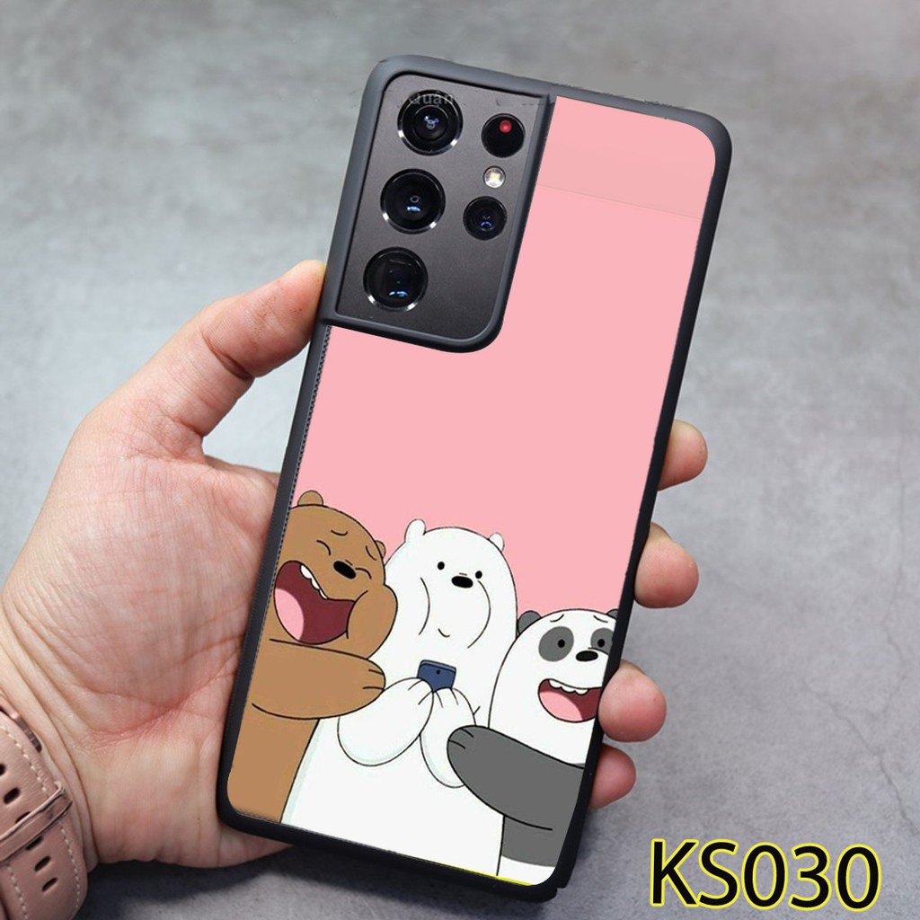 Ốp Samsung S21 - S21 FE -  S21 PLUS - S21 Ultra - Ốp lưng Samsung in hình Gấu Bear siêu đẹp, độc, lạ