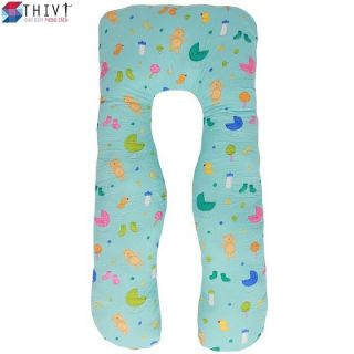 Gối ôm chữ u cao cấp giúp bà bầu ngủ ngon, đỡ tê chân, chuột rút cho bà bầu - Nhiều Màu Hoạ Tiết - THIVI