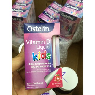 Vitamin D Liquid Kids Ostelin 20ml của Úc