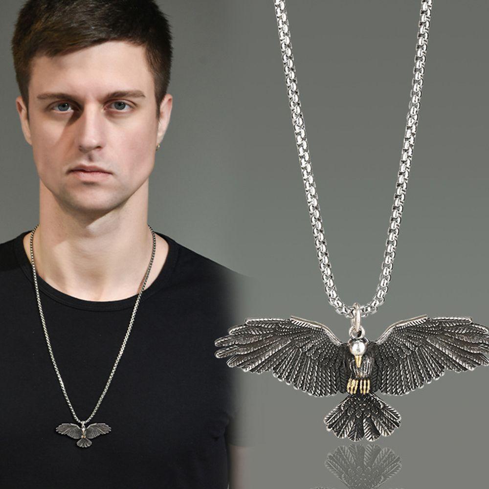 Vòng Cổ Choker Mặt Đại Bàng Đơn Giản Phong Cách Punk Hip Hop Đường Phố Cho Cặp Đôi