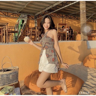 Áo Yếm Thổ Cẩm Đi Biển
