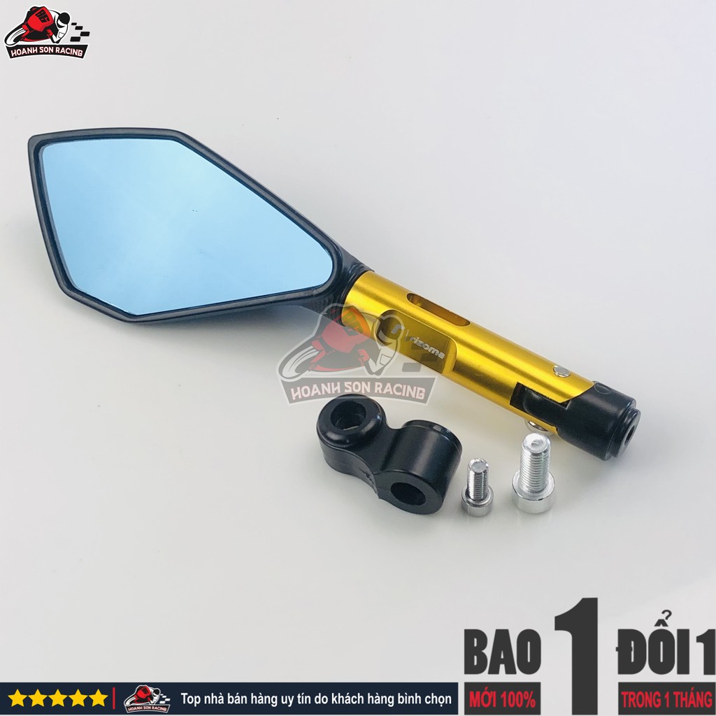Gương 5 cạnh rizoma hơp kim nhôm nguyên khối cao cấp fullsystem  nhập khẩu bởi Hoành Sơn Racing