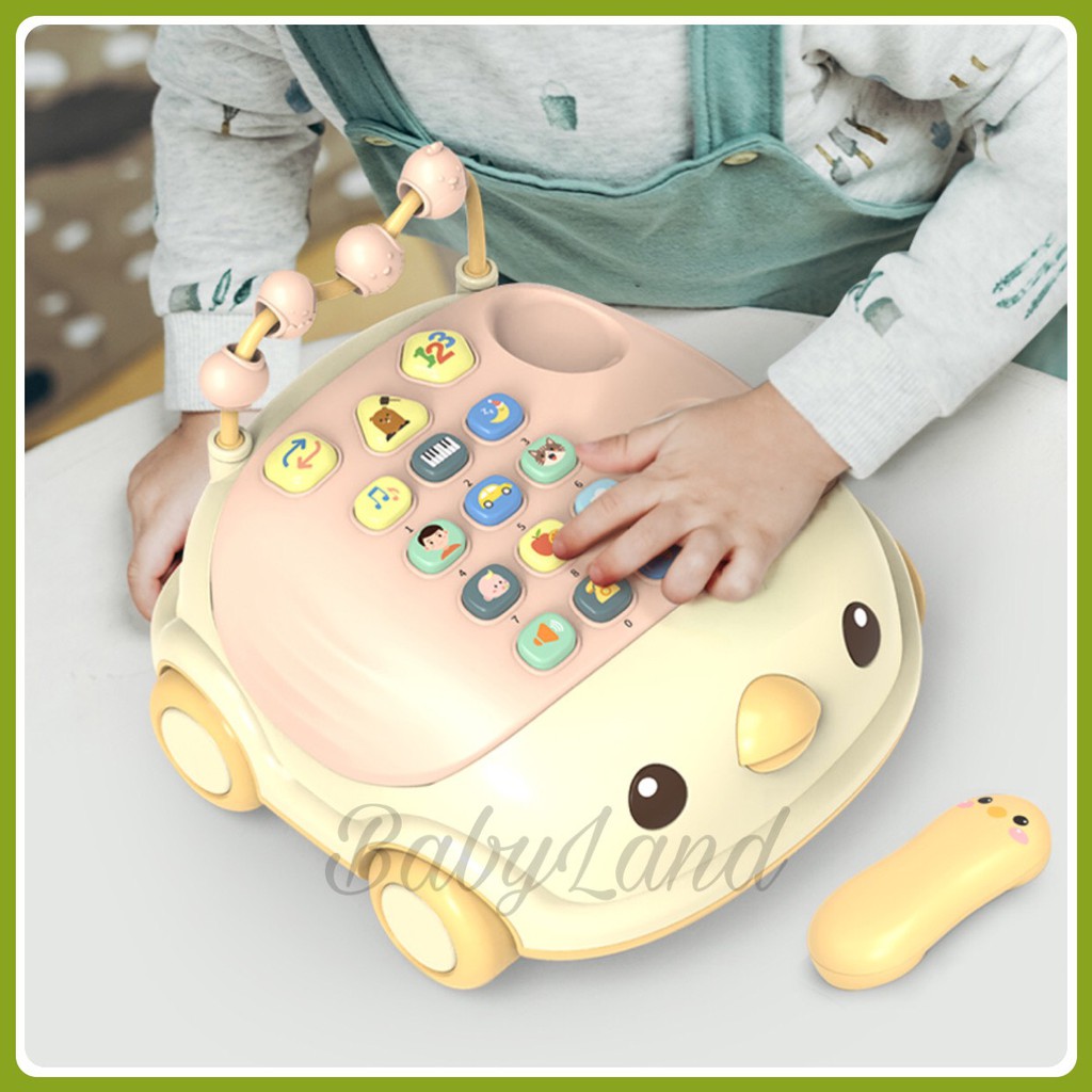 Đồ chơi điện thoại hình gà con có nhiều giai điệu nhạc vui nhộn (có hộp) babyland