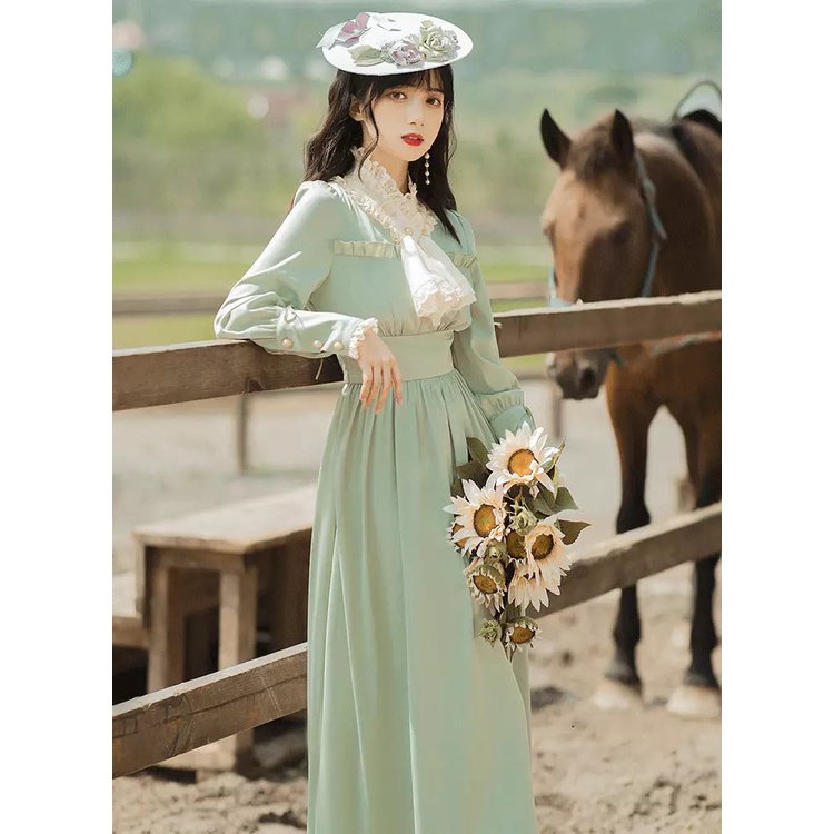 Váy tiểu thư kiểu Pháp, phong cách vintage, chất liệu dày dặn, đường may tinh xảo - Từ tiệm váy nàng Thị | BigBuy360 - bigbuy360.vn