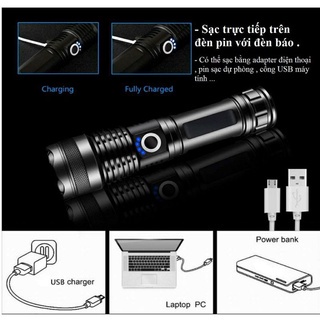 Đèn Pin Cầm Tay Siêu Sáng Hai Mã Đèn Hot Nhất Thị Trường XHP50 Và T6 Cao Cấp