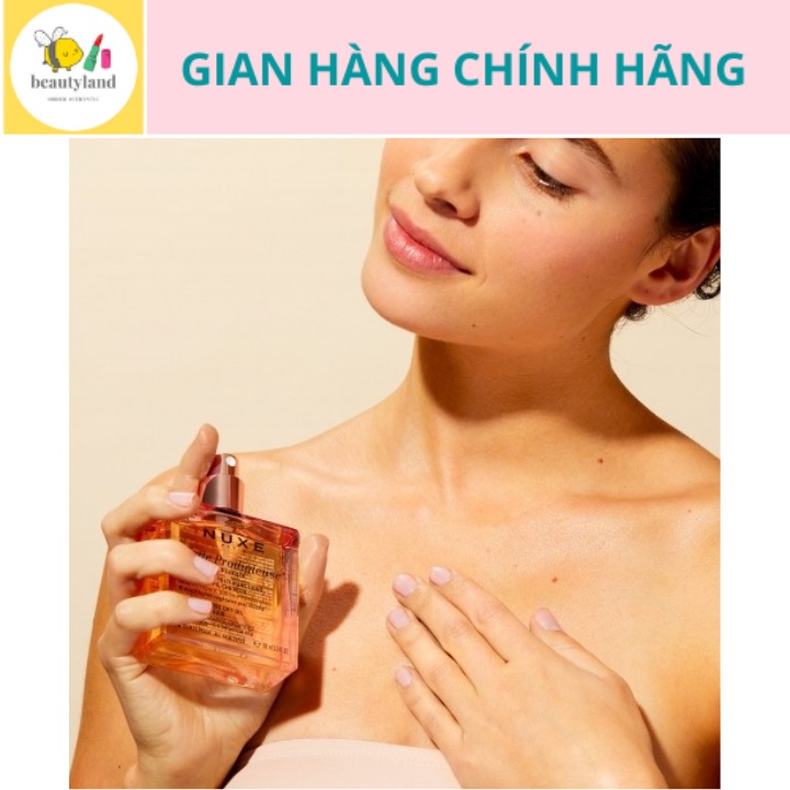 Dầu khô đa năng Nuxe Huile Prodigieuse Florale Pháp mẫu mới giúp dưỡng tóc, mặt và body