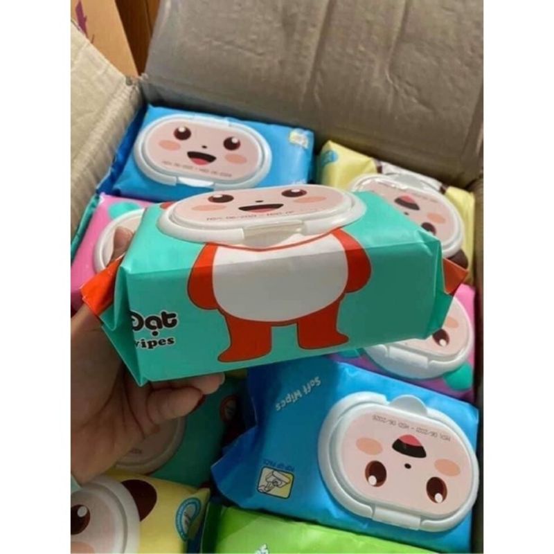 Khăn ướt Phú Đạt hình gấu gói 120 tờ hàng chuẩn