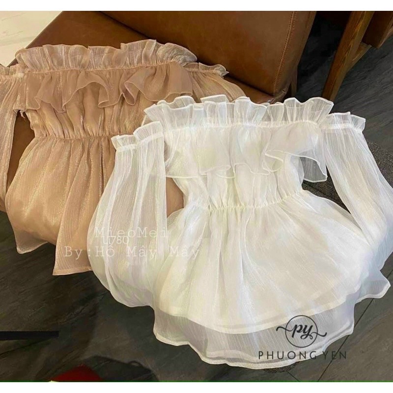 VÁY TRỄ VAI ÓNG ÁNH
