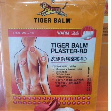 Miếng dán Tiger Balm plater : bịch 3 miếng