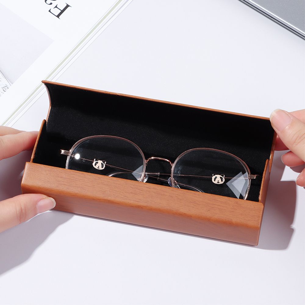 Hộp đựng mắt kính chống thấm nước họa tiết vân gỗ