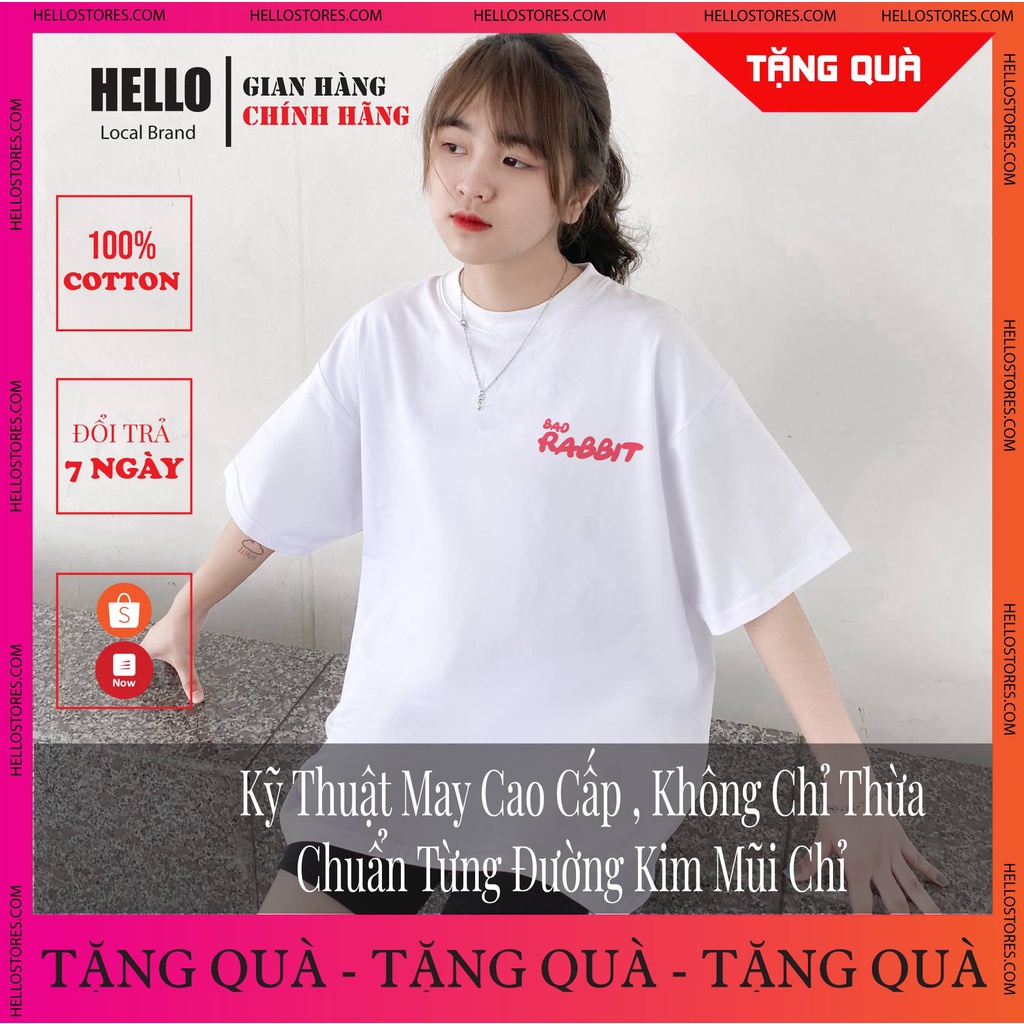 Áo thun localbrand HelloHouse nam nữ unisex - chất vải Cotton thoáng mát mềm mịn - Bad Rabbit_Ap065 | BigBuy360 - bigbuy360.vn