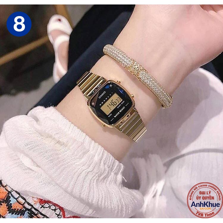 Đồng hồ nữ dây kim loại Casio chính hãng Anh Khuê LA670 Series