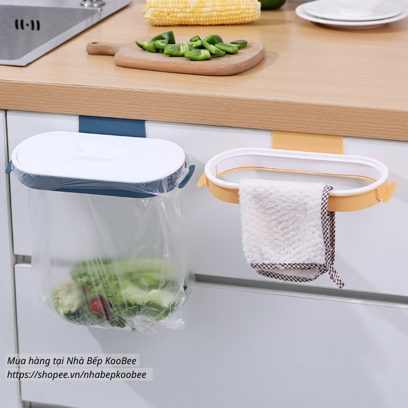 Thùng rác nhà bếp - Thùng rác treo tủ bếp có nắp chịu lực KooBee (CSNC10)