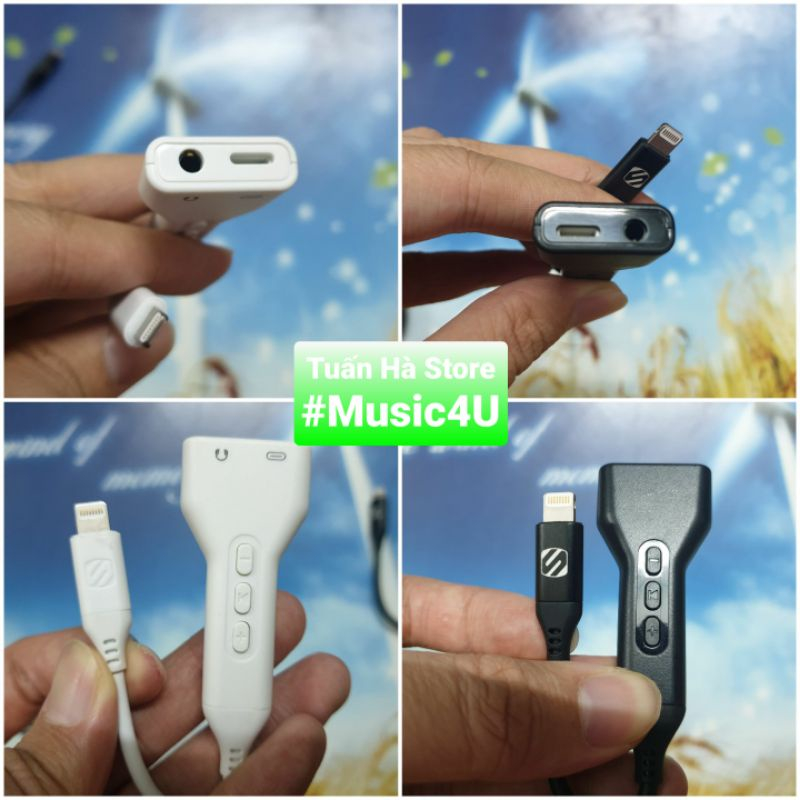 Jack chuyển đổi Adapter từ Light sang 3.5mm Scosche DAC Hi-Res Audio Anker Tuấn Hà Store