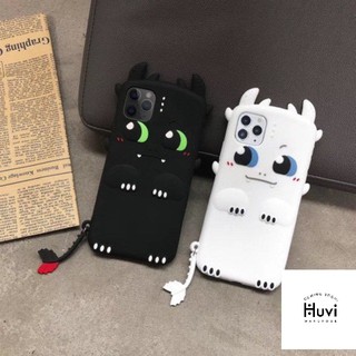 Ốp silicon thú leo Rồng Light Fury Night Fury cho Iphone 6 đến XS