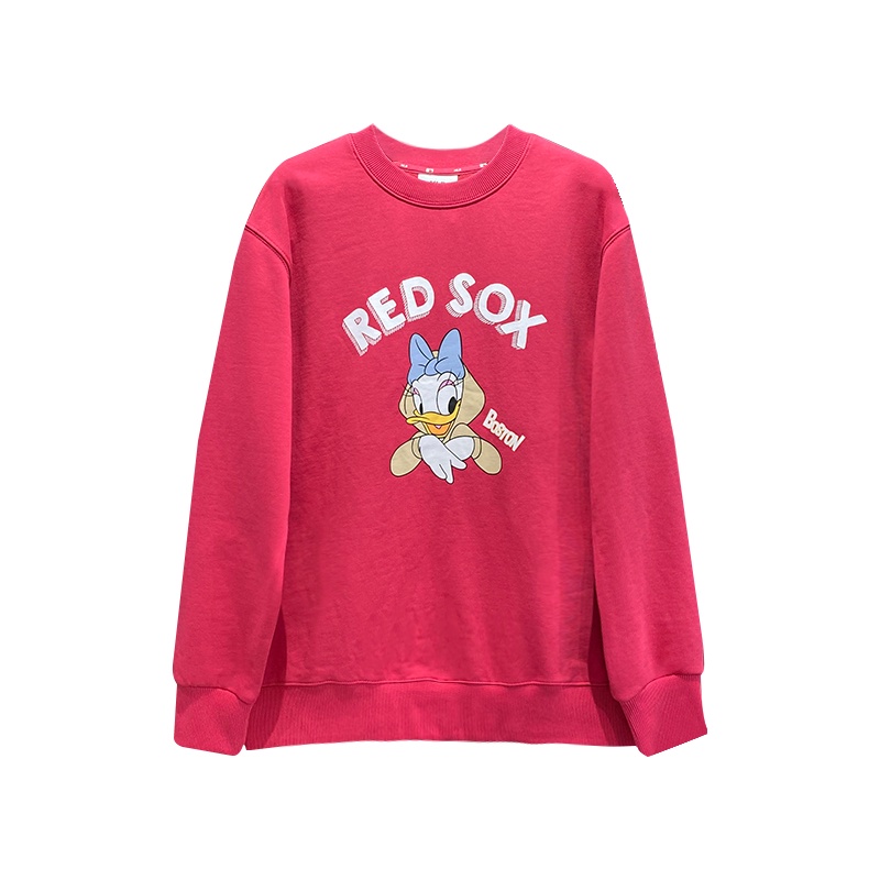 MLB Áo nỉ tay dài in hình Disney thời trang Hàn Quốc