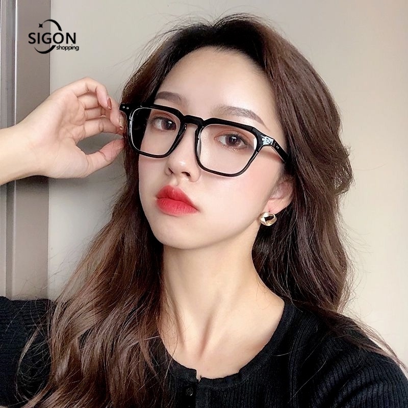 Kính Mát Gọng Nhỏ Họa Tiết Da Báo Thời Trang Cho Nữ Hộp lớn  Kính vuông Kính khung màu đen