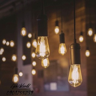 COMBO 10 Bóng Đèn Led Edison ST64 Vỏ Vàng
