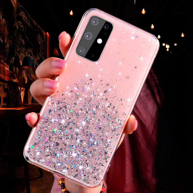 Ốp Điện Thoại TPU Mềm Đính Ngọc Trai Lấp Lánh Cho OPPO A1K F1S F3 F5 F9 Pro F11 Pro Reno 4 Pro