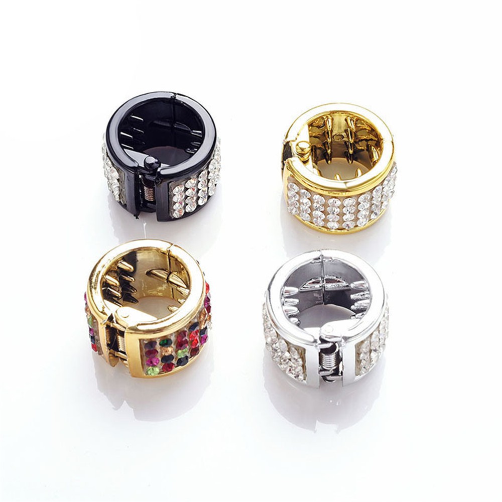 (Hàng Mới Về) Kẹp Tóc Co Giãn Đính Đá Thời Trang Cho Nữ