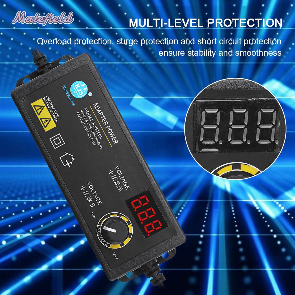 Đầu điều hợp đổi nguồn 3-36V 60W chỉnh được điện áp kỹ thuật số hiển thị LCD LED chuẩn US