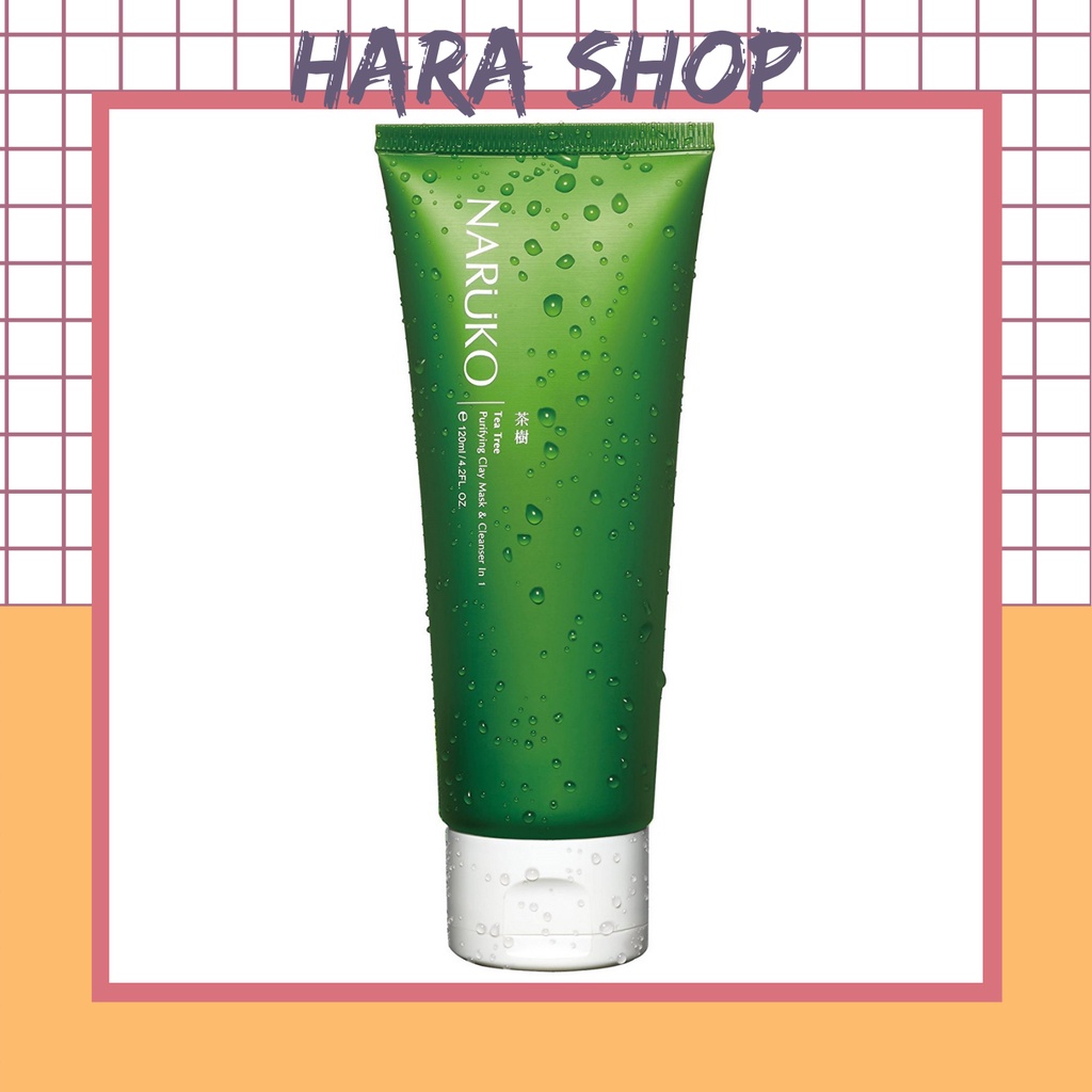 [CHÍNH HÃNG]Sữa rửa mặt Naruko Tràm trà đất sét bản Đài Loan 120gr