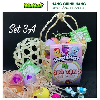 Trứng Hatchimals (giỏ tre làm quà tặng bé) - giỏ 10 trứng không trùng mẫu thú