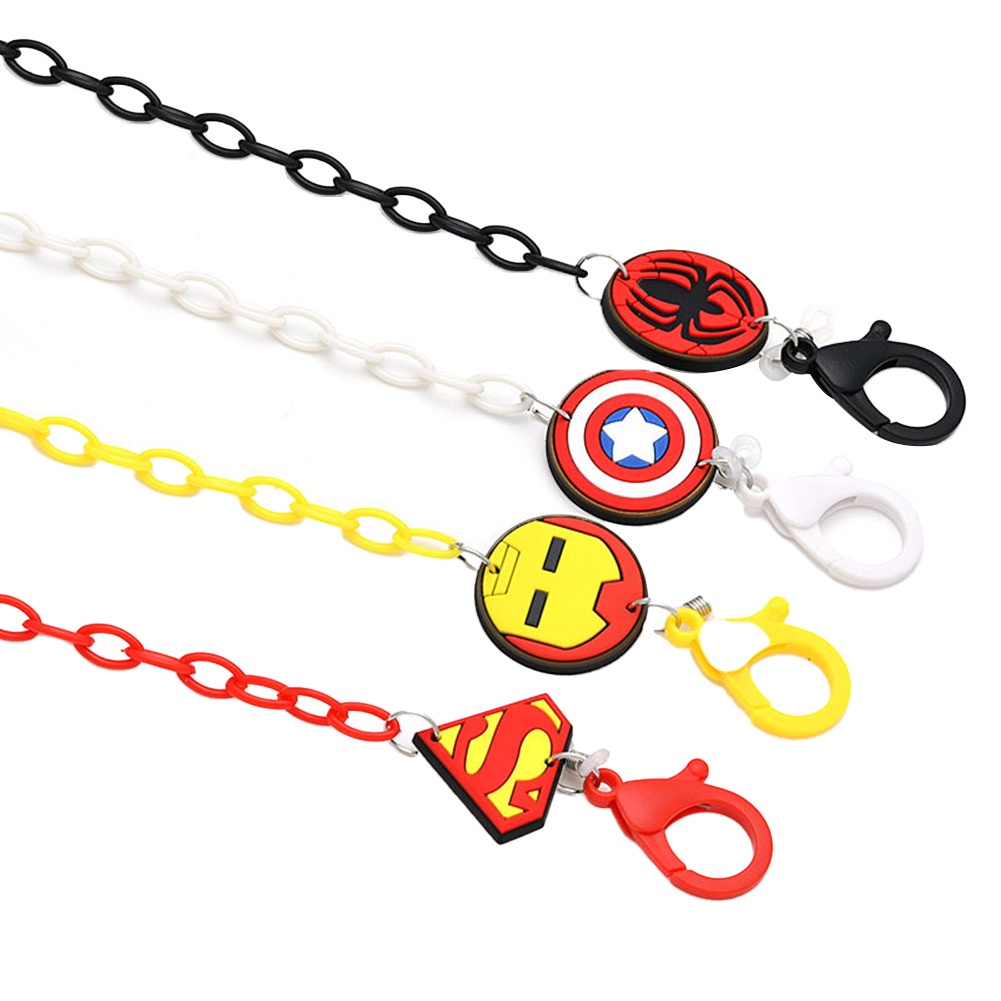 Marvel Dây Xích 50cm Đeo Mặt Nạ Phong Cách Siêu Anh Hùng