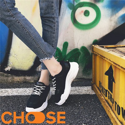 Giày Nữ Thể Thao Sneaker Choose Độn Đế ULZANG Tăng Chiều Cao Phối Màu Cá Tính G26K6 | BigBuy360 - bigbuy360.vn