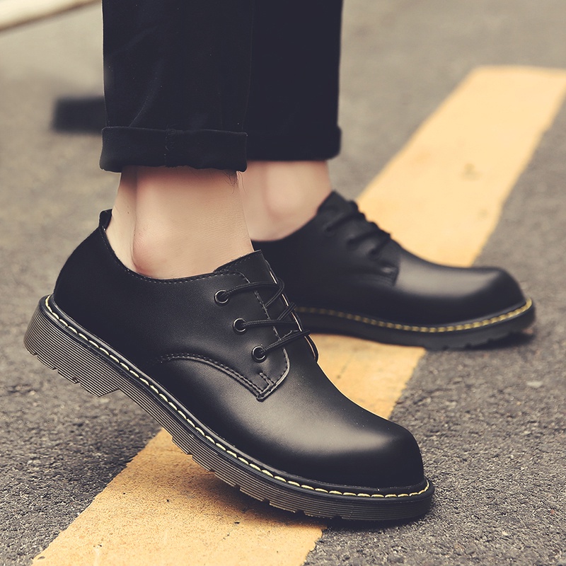 Size 35-48 Dr. Giày Bốt Martin Bằng Da Bò Cổ Điển Thời Thượng Cho Cặp Đôi
