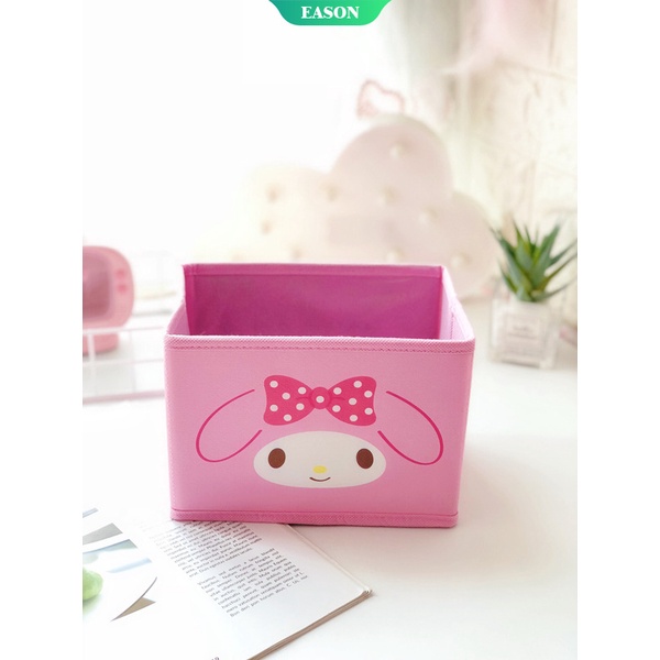 Sanrio Hộp Đựng Đồ Dùng Bằng Da Họa Tiết My Melody Dễ Thương Để Bàn Tiện Dụng