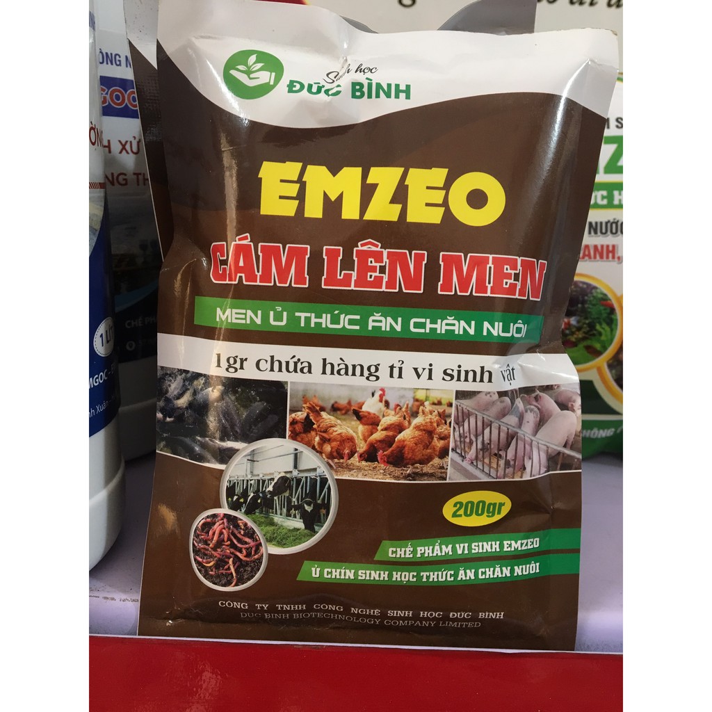 MEN Ủ THỨC ĂN CHĂN NUÔI- EMZEO CÁM LÊN MEN