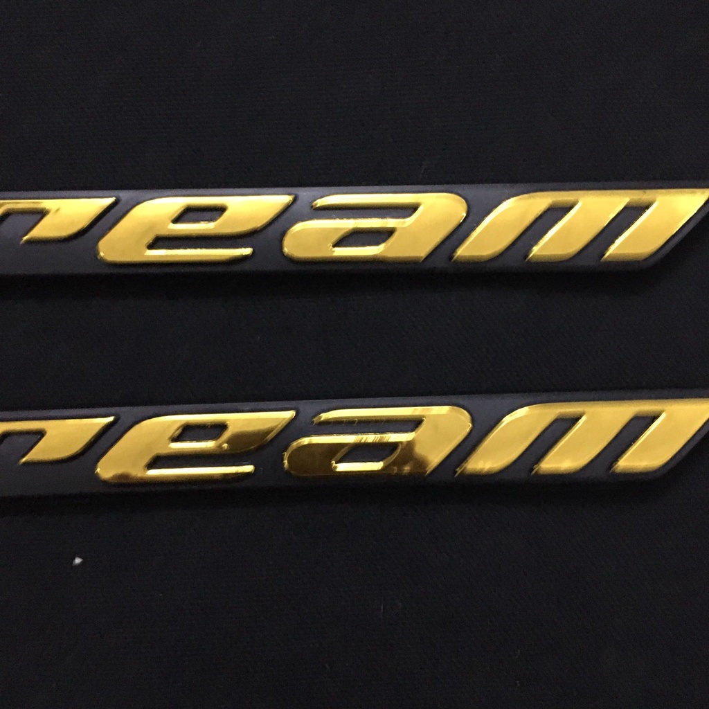 (TEM DECAL) BỘ TEM NỖI CHỮ DREAM DÁN TÂN TRANG XE NHƯ MỚI