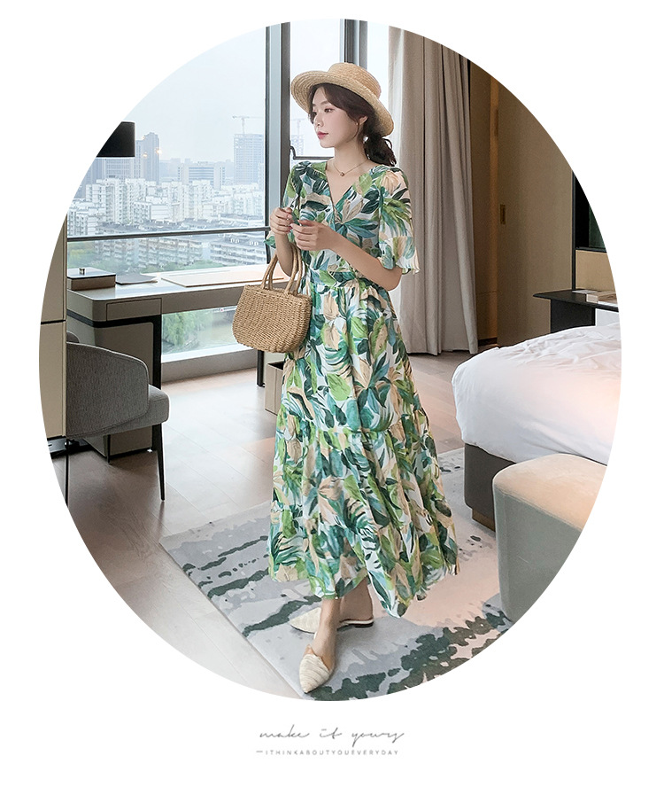 NRVP Đầm Hoa Phong Cách Pháp Thời Trang 2021 Cho Nữ